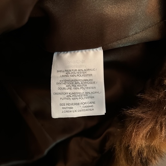 EUC Faux fur J. Crew vest - Picture 4 of 4